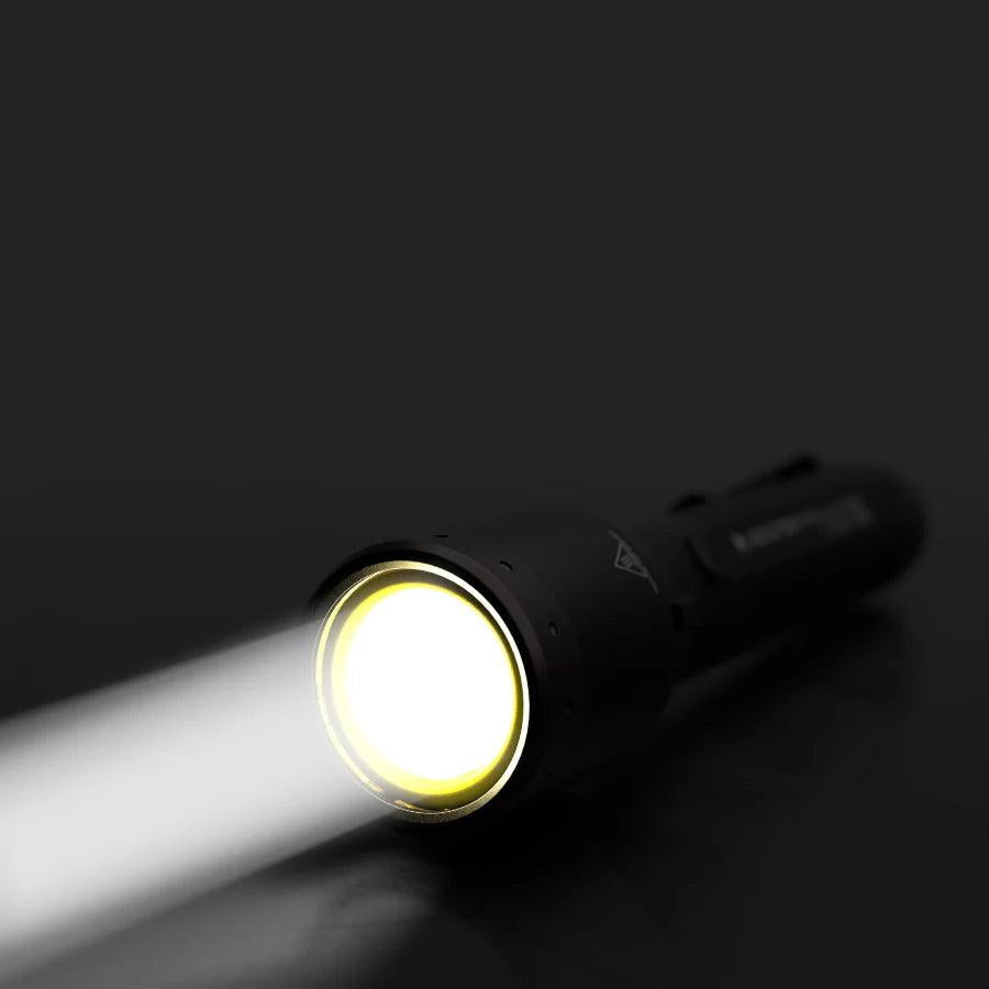 Ledlenser P9R Core LEP Laser 1300m Spot Distance 1000lm Flood White/Red LED Rechargeable IP68 Torch-Tactical Source LLC