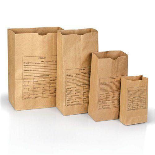 Lightning Powder Printed Paper Evidence Bags Various Sizes 100 Pack-Tactical Source LLC