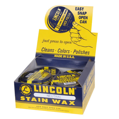 Lincoln USMC Stain Wax Shoe Polish Black-Tactical Source LLC