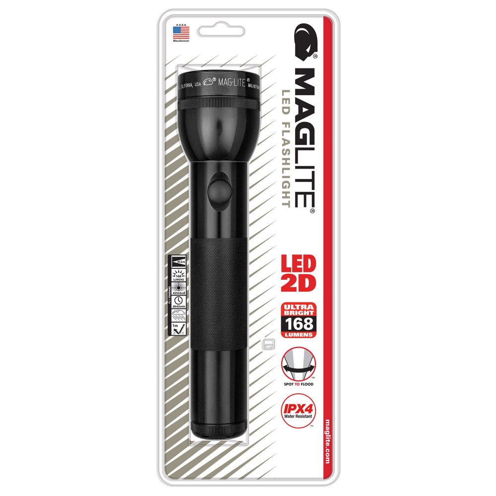 Maglite 2 Cell D LED Flashlight in Blister Pack-Tactical Source LLC