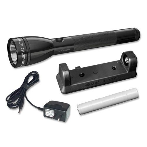 Maglite ML125 LED Rechargeable Flashlight System 120V Converter-Tactical Source LLC
