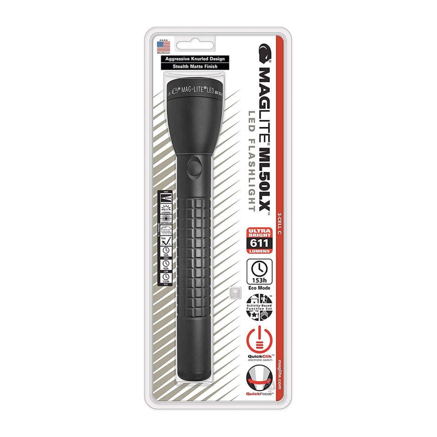 Maglite ML50LX LED Flashlight C Cell Black-Tactical Source LLC