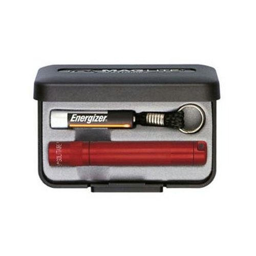 Maglite Solitaire AAA Incandescent Keychain Light in Presentation Box - Red-Tactical Source LLC
