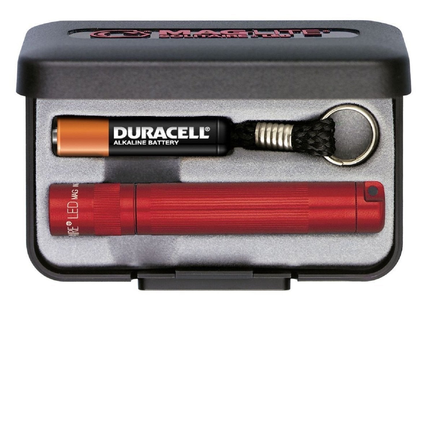 MagLite Solitaire LED AAA Flashlight Presentation Box Red-Tactical Source LLC