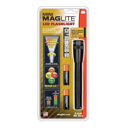 Maglite SP22 Mini 2 AA-Cell LED Flashlight with Holster-Tactical Source LLC