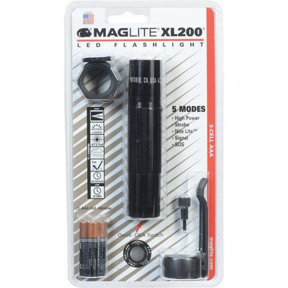 Maglite XL200 3 Cell AAA LED Flashlight Black-Tactical Source LLC