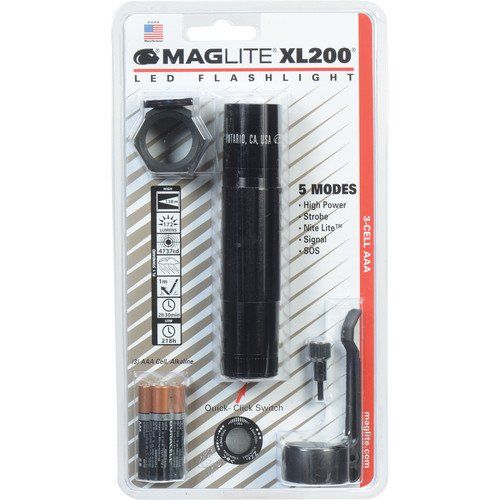 Maglite XL200 3 Cell AAA LED Flashlight Black-Tactical Source LLC