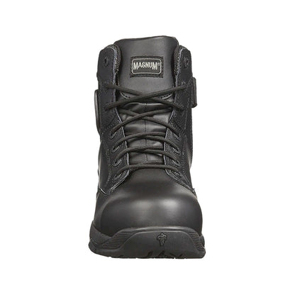 Magnum Strike Force 6.0 Leather Side-Zip Composite Toe Waterproof Boot Black-Tactical Source LLC
