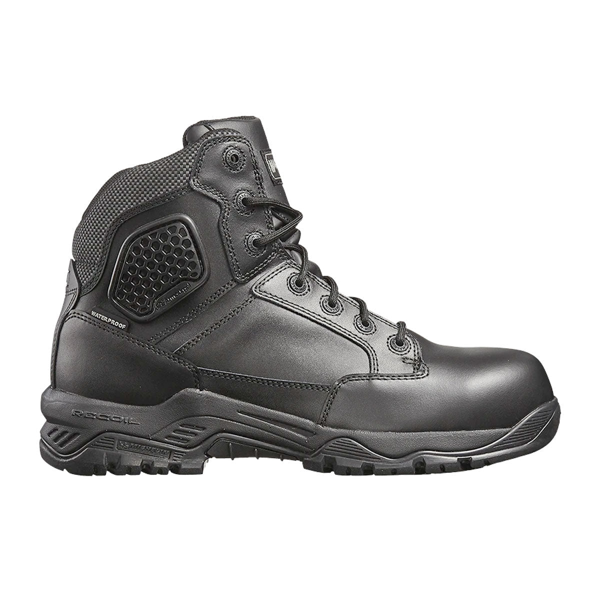 Magnum Strike Force 6.0 Leather Side-Zip Composite Toe Waterproof Boot Black-Tactical Source LLC