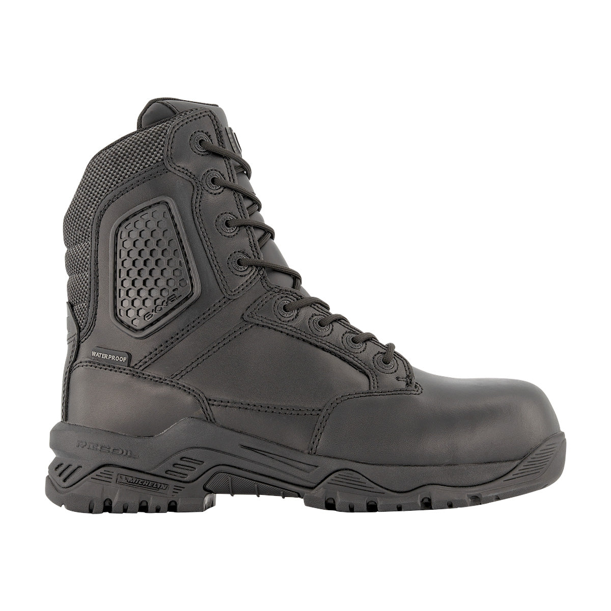 Magnum Strike Force 8.0 Leather Side-Zip Composite Toe Waterproof Boot Black-Tactical Source LLC