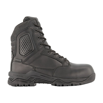 Magnum Strike Force 8.0 Leather Side-Zip Composite Toe Waterproof Boot Black-Tactical Source LLC