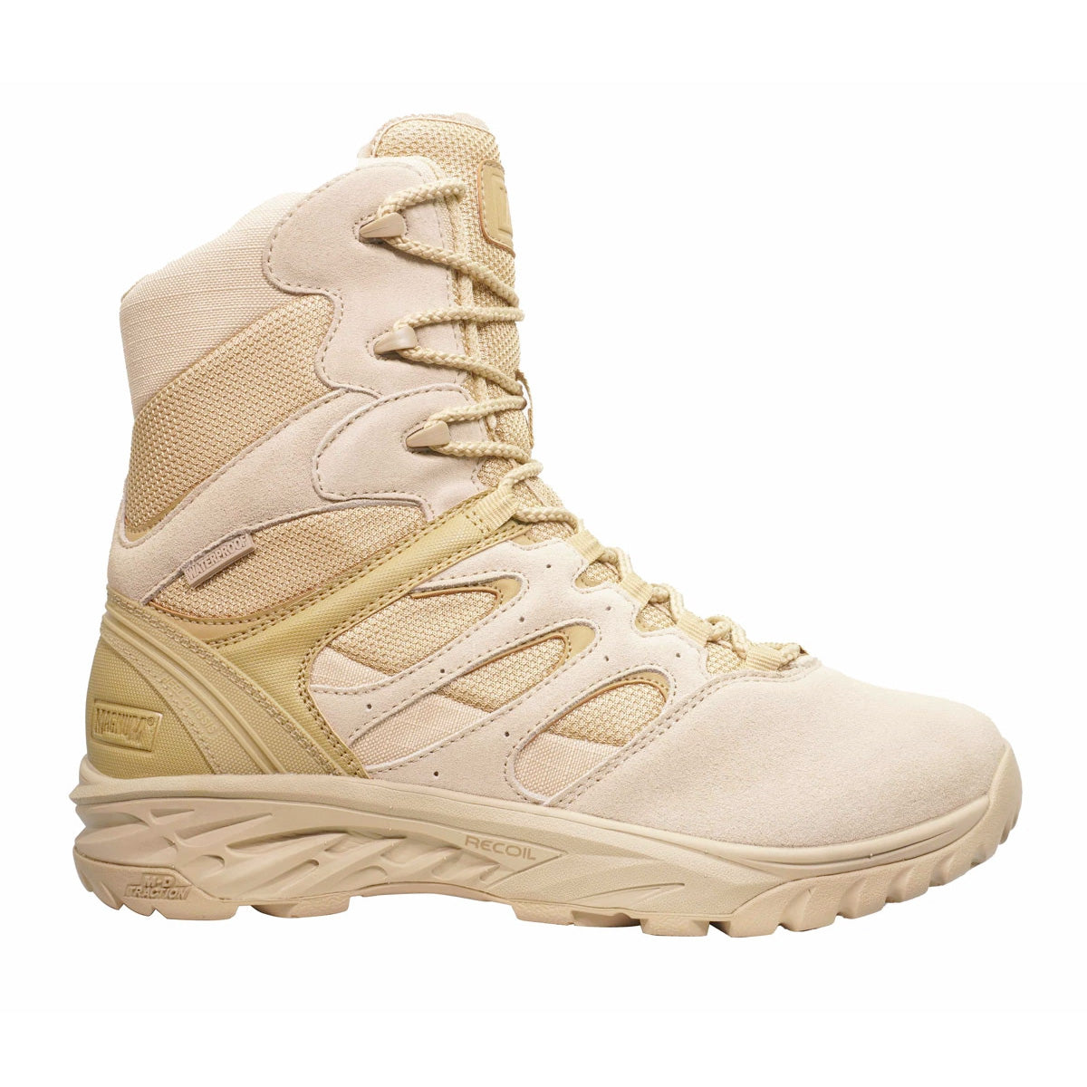 Magnum Wild Fire Tactical 8.0 Side-Zip Waterproof Boots Desert Tan-Tactical Source LLC
