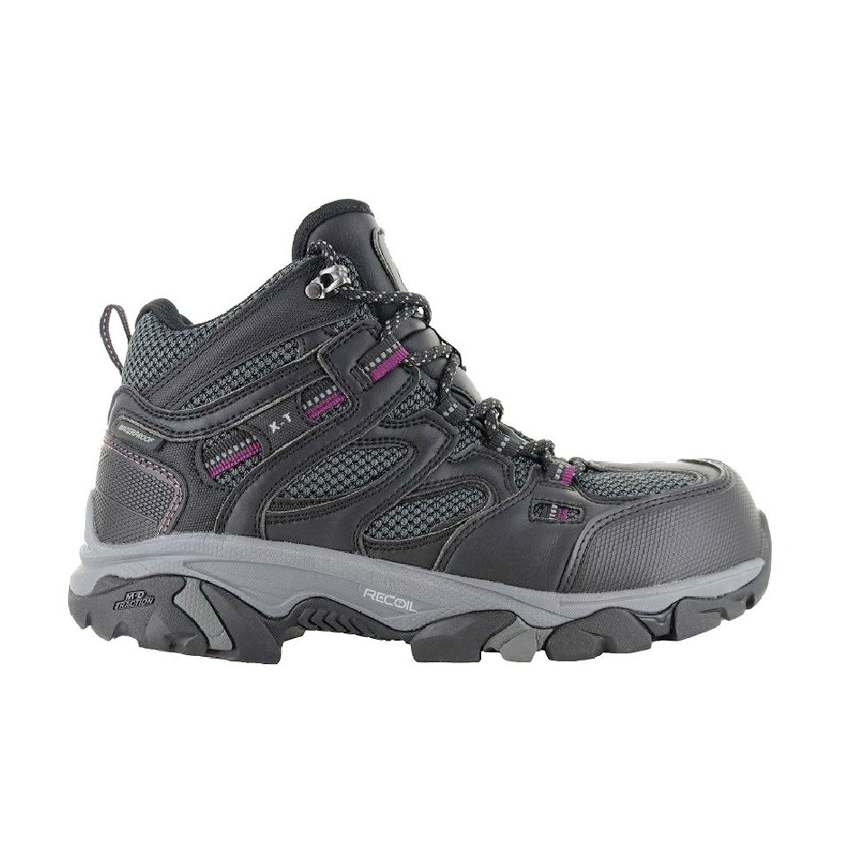Magnum XT Boron Mid CT SZ WP Womens Boots Black Purple-Tactical Source LLC