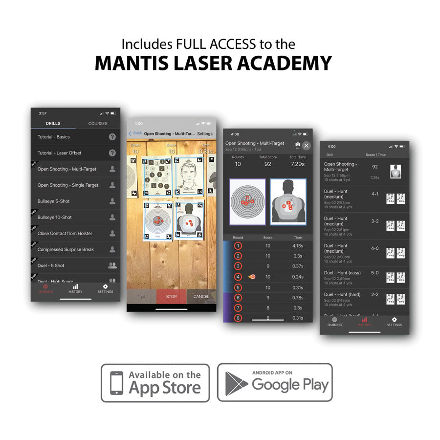 Mantis Laser Academy Training Kit Standard - 9mm-Tactical Source LLC