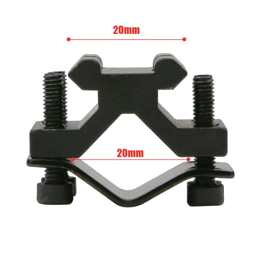 Mantis X Barrel Mount Picatinny Rail 10-20mm Universal Single Rail Adapter-Tactical Source LLC