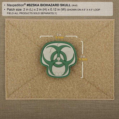 Maxpedition Biohazard Skull Morale Patch-Tactical Source LLC