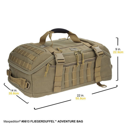 Maxpedition Fliegerduffel Adventure Duffle Bag and Backpack-Tactical Source LLC