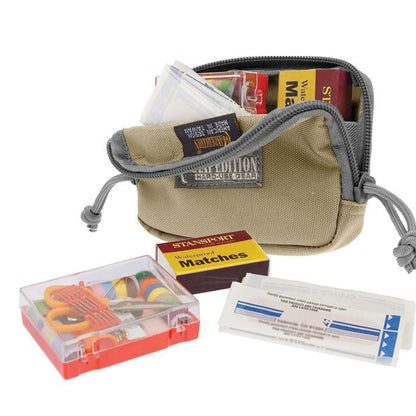 Maxpedition Hook & Loop 3x 5 Inches Zipper Pocket Khaki Foliage-Tactical Source LLC