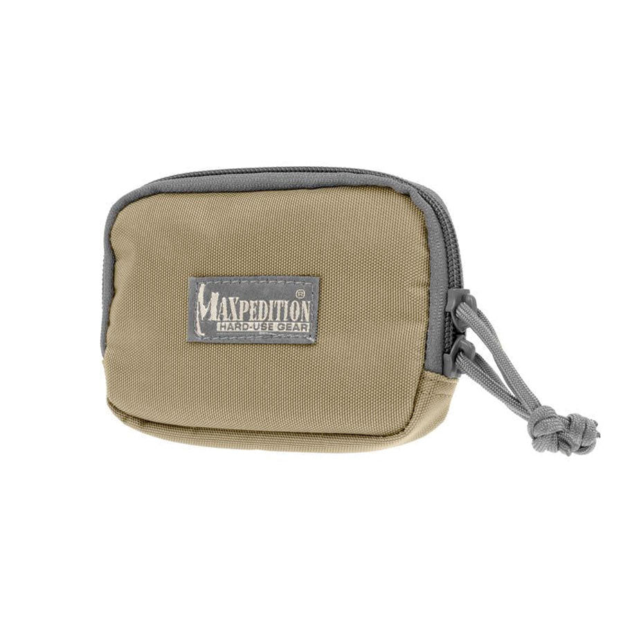 Maxpedition Hook & Loop 3x 5 Inches Zipper Pocket Khaki Foliage-Tactical Source LLC