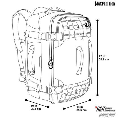 Maxpedition Ironcloud Adventure Travel Bag 48L-Tactical Source LLC