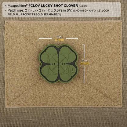 Maxpedition Lucky Shot Clover Morale Patch-Tactical Source LLC