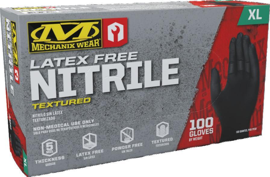 Mechanix Wear 5 mil Nitrile Disposable Gloves 100 Pack Black-Tactical Source LLC