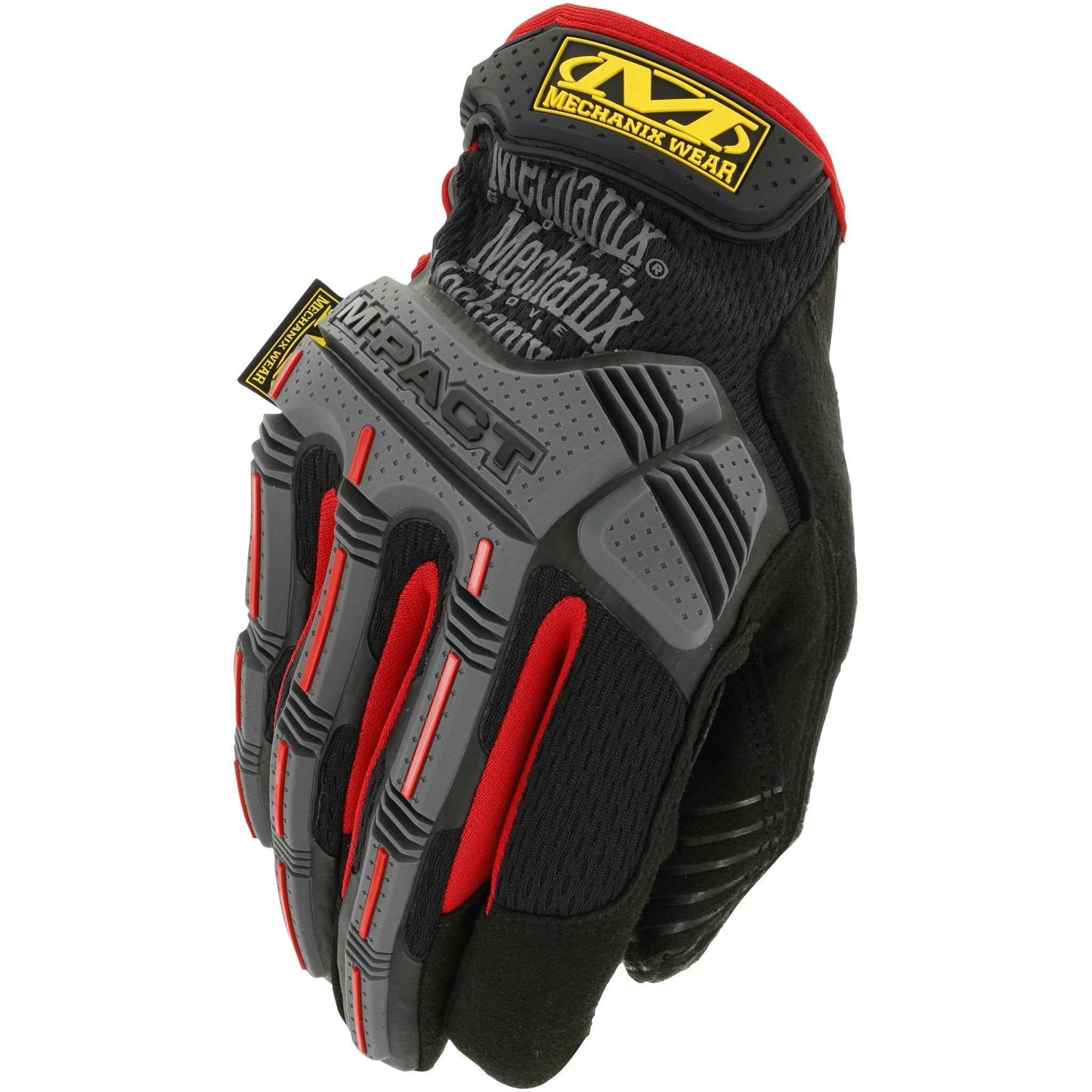 Mechanix Wear M-Pact Impact Resistant Glove Black Red-Tactical Source LLC