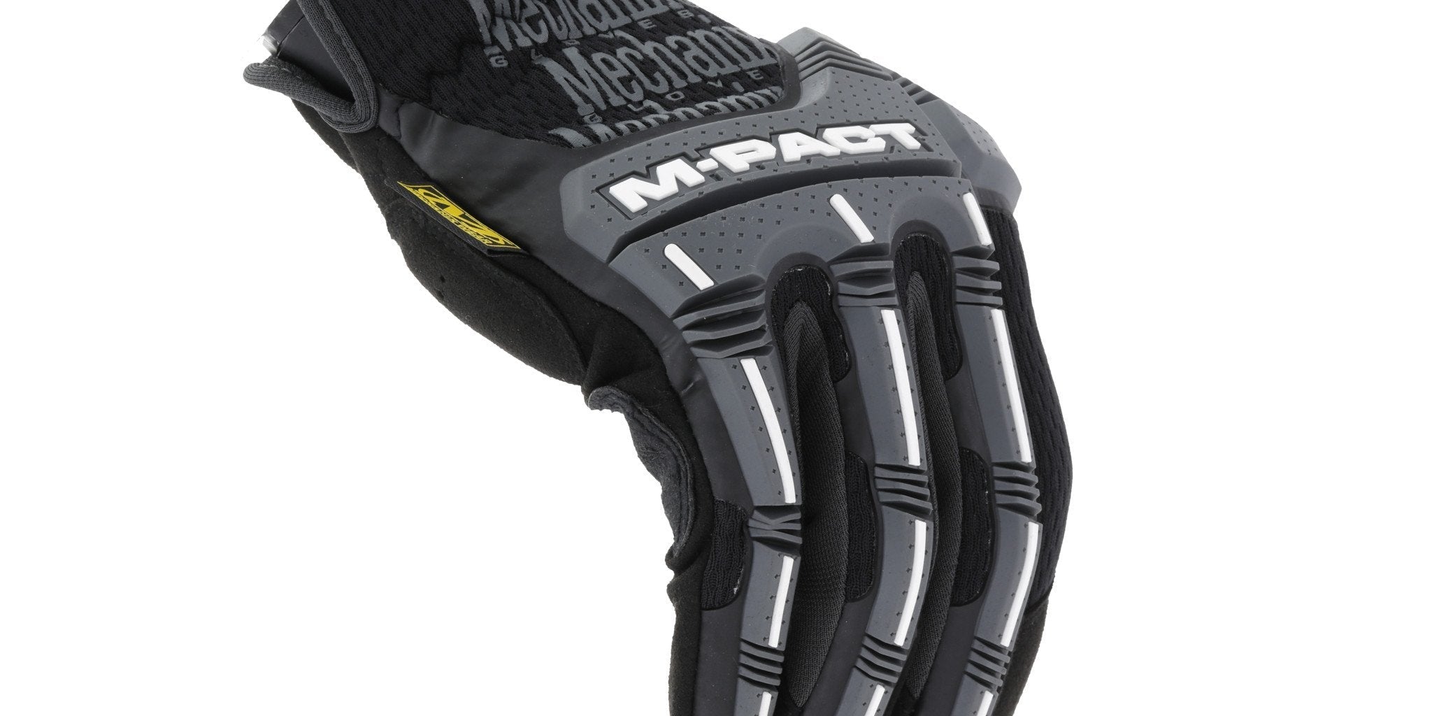 Mechanix Wear M-Pact Open Cuff Impact Resistant Glove Black Grey-Tactical Source LLC