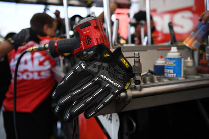 Mechanix Wear M-Pact Open Cuff Impact Resistant Glove Black Grey-Tactical Source LLC
