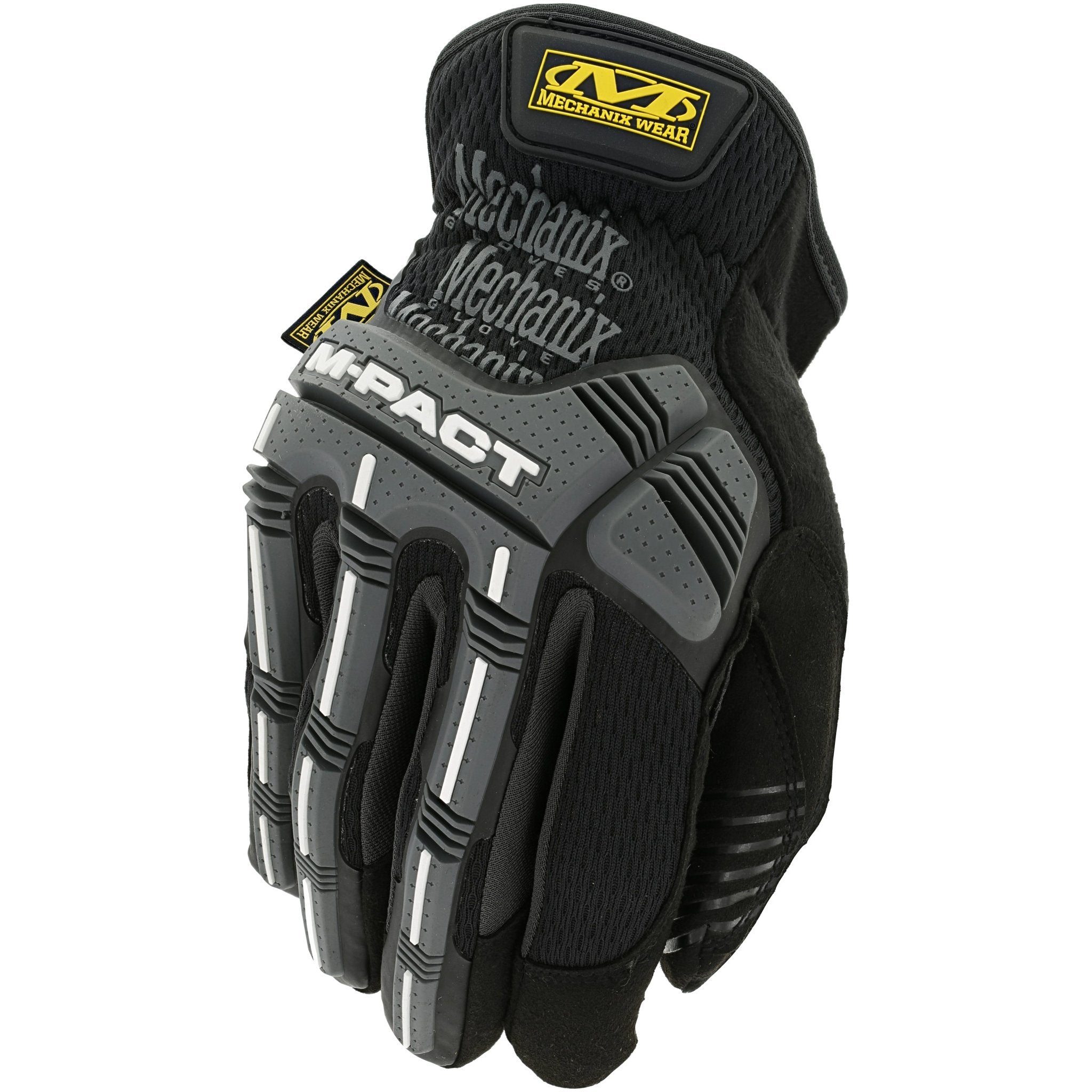 Mechanix Wear M-Pact Open Cuff Impact Resistant Glove Black Grey-Tactical Source LLC