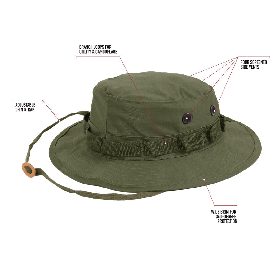 MilSpec Boonie Hat - Olive Drab-Tactical Source LLC