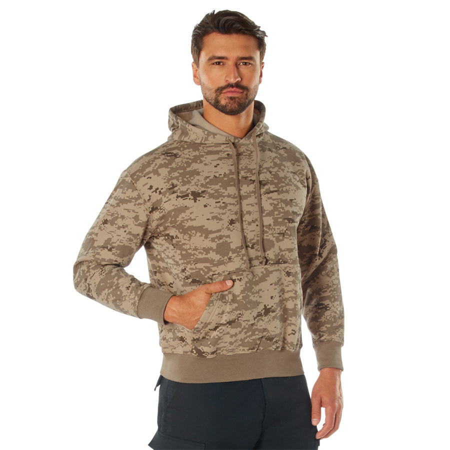 MilSpec Camo Pullover Hooded Sweatshirt - Desert Digital Camo Large-Tactical Source LLC