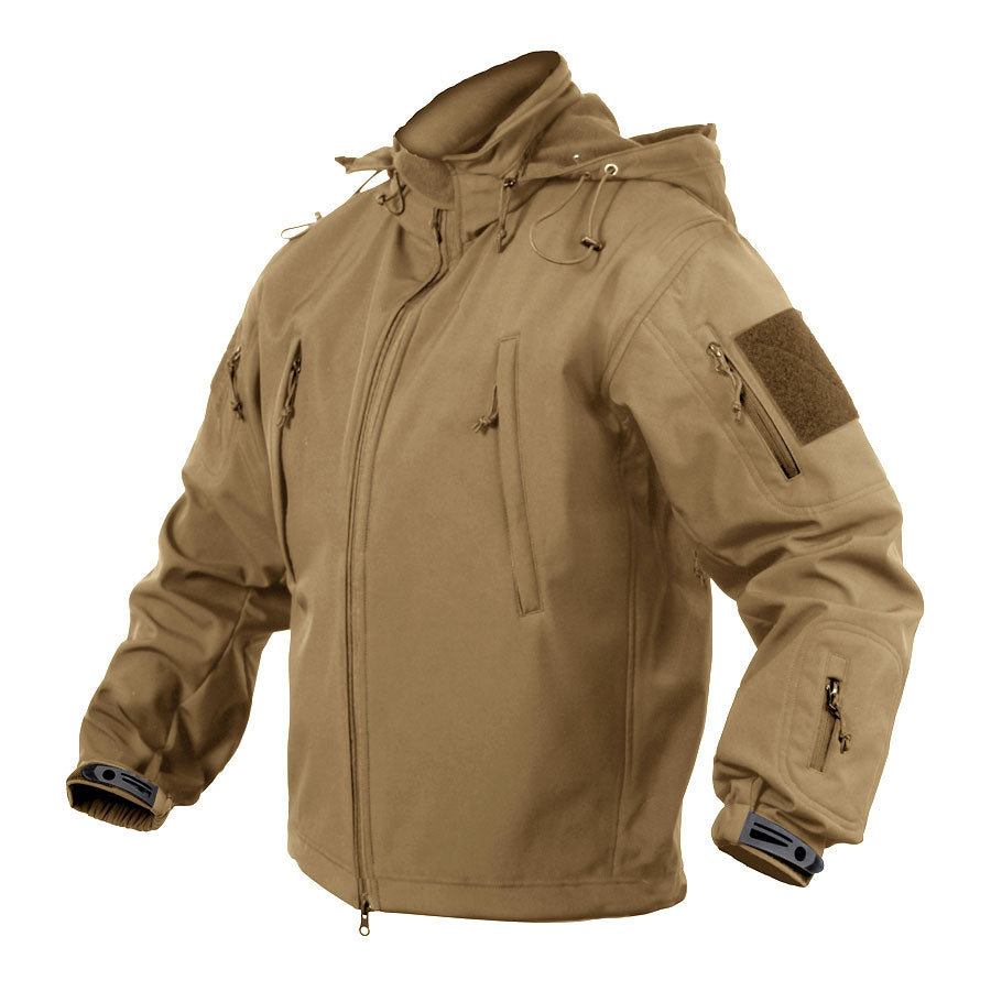 MilSpec Concealed Carry Soft Shell Jacket Coyote Brown-Tactical Source LLC