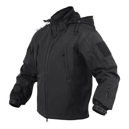 MilSpec Concealed Carry Soft Shell Jacket Midnight Black-Tactical Source LLC
