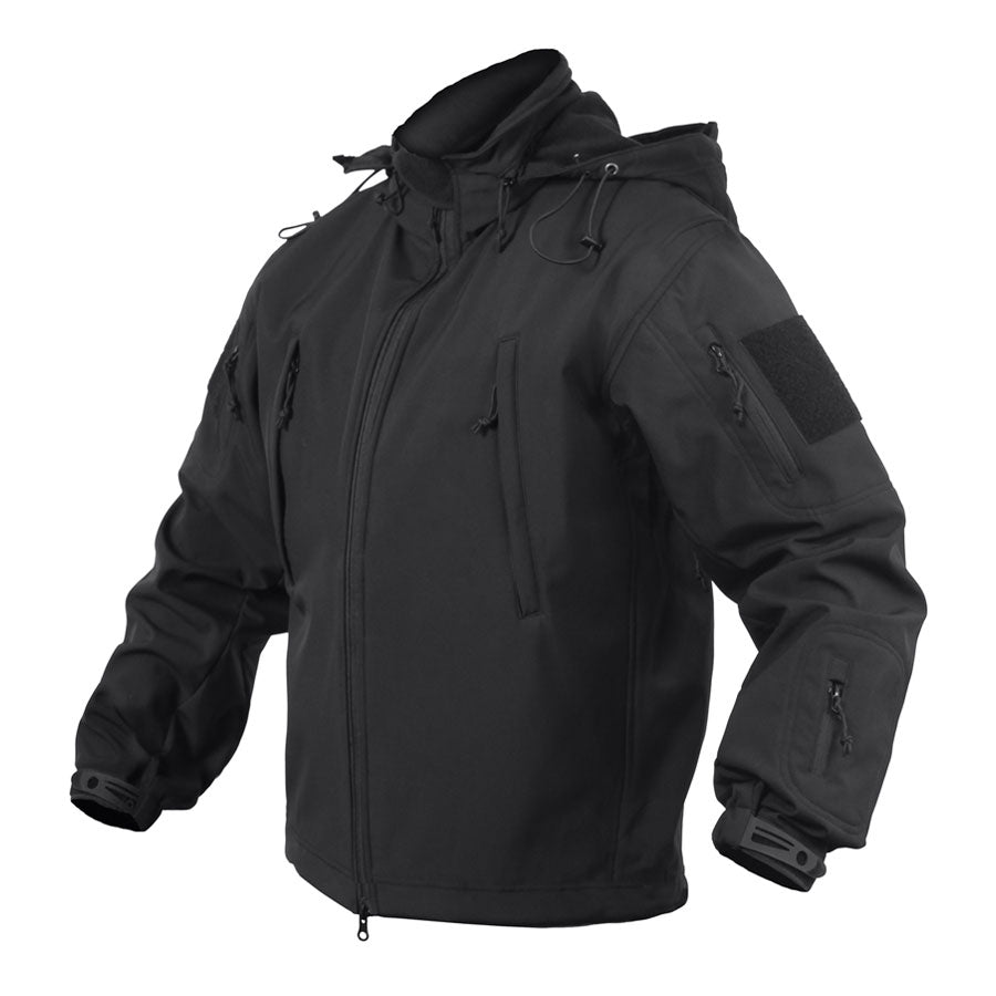 MilSpec Concealed Carry Soft Shell Jacket Midnight Black-Tactical Source LLC