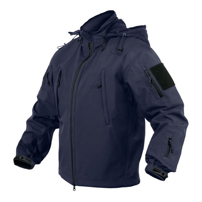 MilSpec Concealed Carry Soft Shell Jacket Midnight Navy Blue-Tactical Source LLC