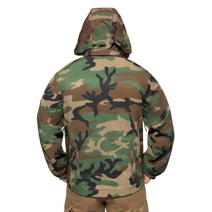 MilSpec Concealed Carry Soft Shell Jacket Woodland Camo-Tactical Source LLC