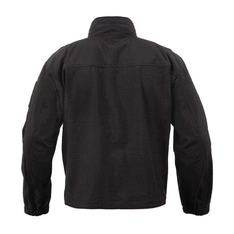 MilSpec Covert Ops Lightweight Soft Shell Jacket Black-Tactical Source LLC