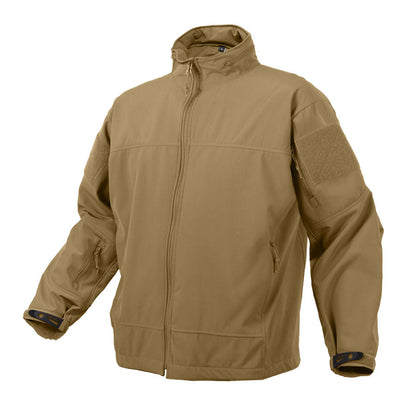 MilSpec Covert Ops Lightweight Soft Shell Jacket Coyote Brown-Tactical Source LLC