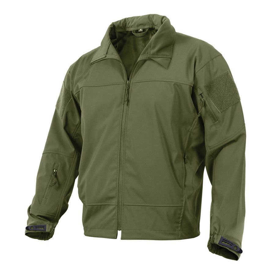 MilSpec Covert Ops Lightweight Soft Shell Jacket Olive Drab-Tactical Source LLC