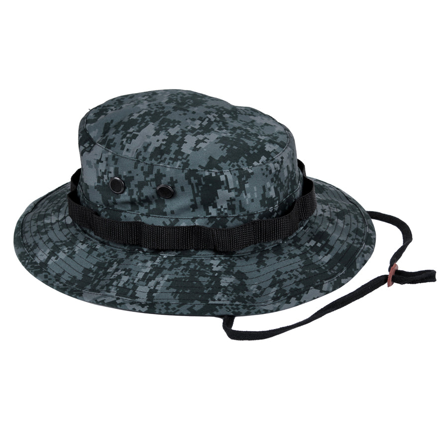 MilSpec Digital Camo Boonie Hat - Midnight Digital Camo-Tactical Source LLC
