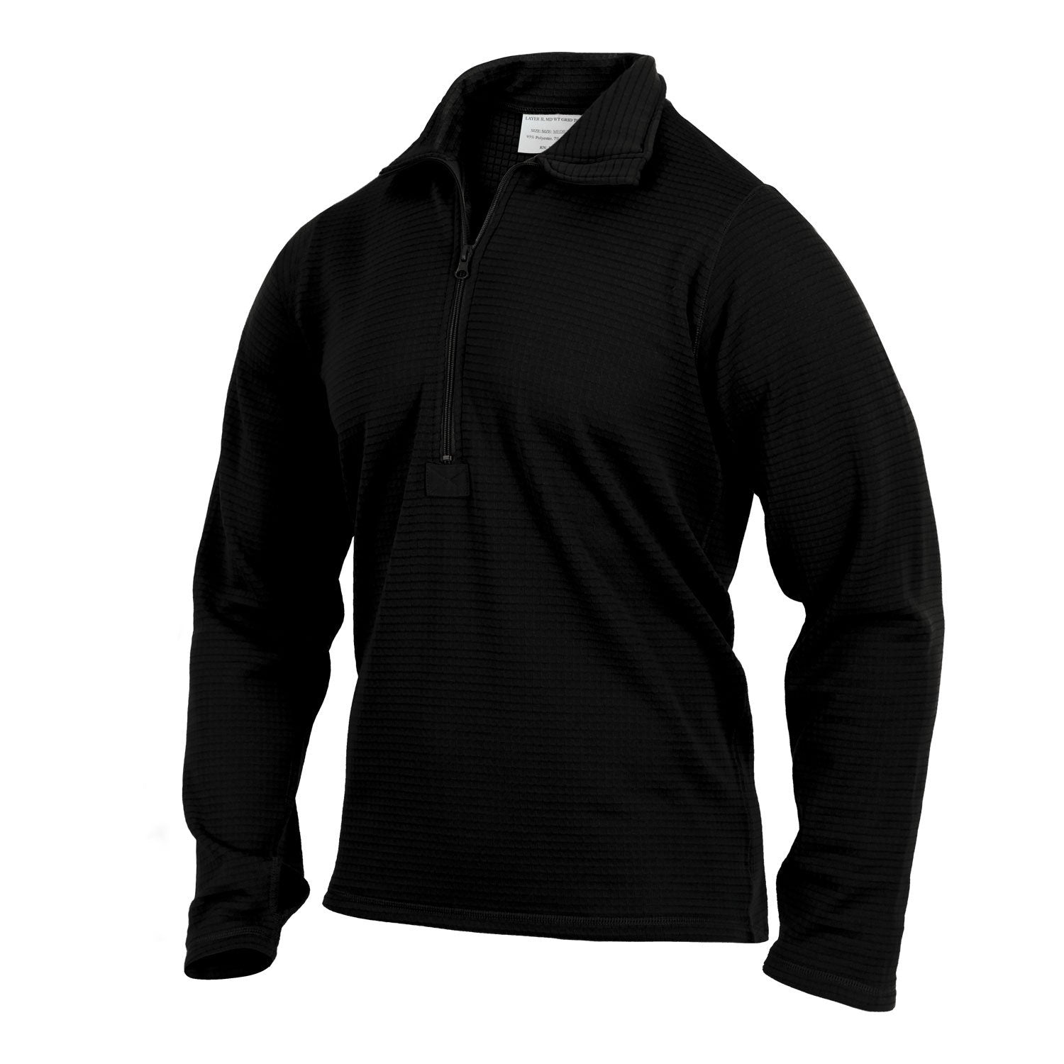 MilSpec ECWCS Gen III Midweight Underwear Top Level II Black-Tactical Source LLC