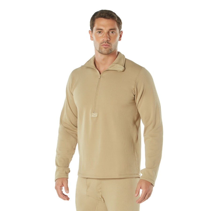 MilSpec ECWCS Gen III Midweight Underwear Top Level II Desert Sand - XL-Tactical Source LLC
