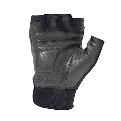 Milspec Fingerless Cut Resistant Carbon Hard Knuckle Gloves - Black-Tactical Source LLC