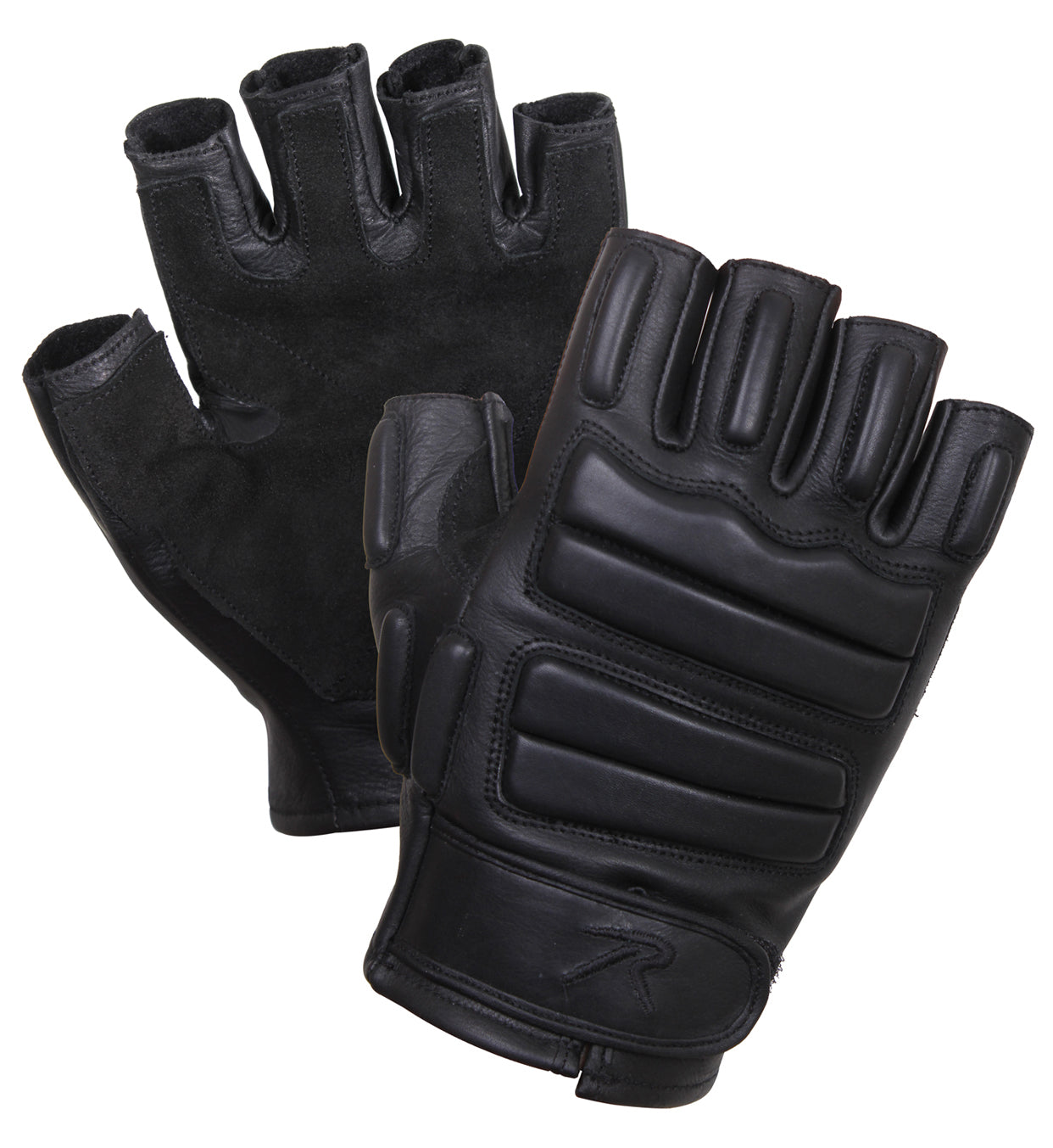 Milspec Fingerless Padded Tactical Gloves-Tactical Source LLC