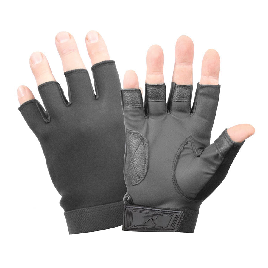 Milspec Fingerless Stretch Fabric Duty Gloves-Tactical Source LLC