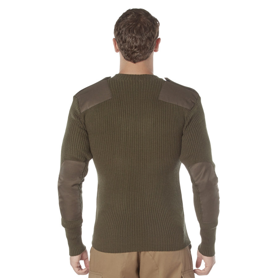MilSpec G.I. Style Acrylic V-Neck Sweater Olive Drab-Tactical Source LLC