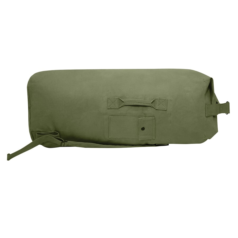 Milspec G.I. Style Canvas Double Strap Duffle Bag 89.6L - Olive Drab-Tactical Source LLC