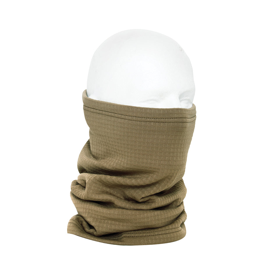 MilSpec Grid Fleece Neck Gaiter Gen III Level 2 - Coyote Brown-Tactical Source LLC