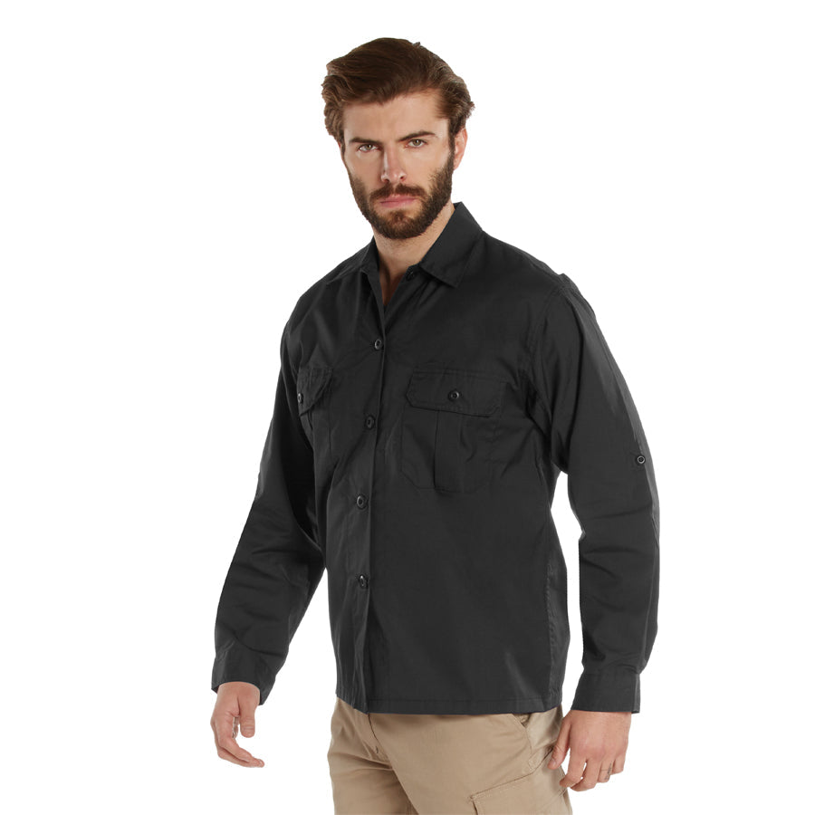 MilSpec Lightweight Tactical Shirt - Black 2XL-Tactical Source LLC